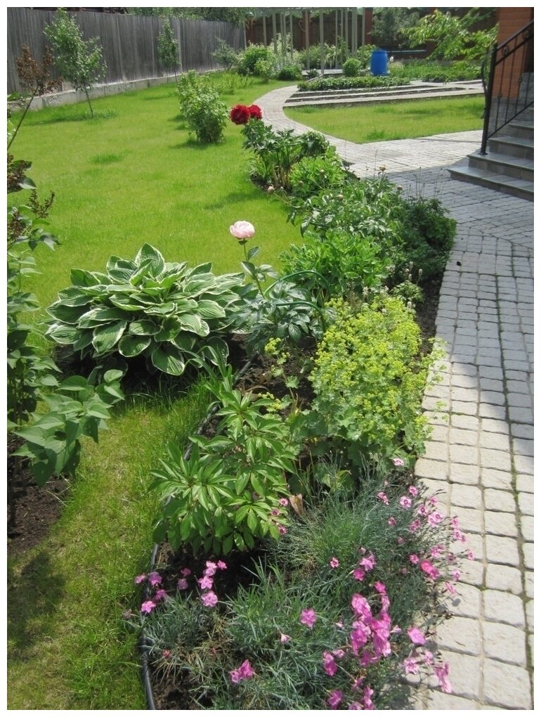 Пластиковый садовый бордюр ANMAKS Кантри MAXI, длина 10000 мм, высота 140 мм - фотография № 7