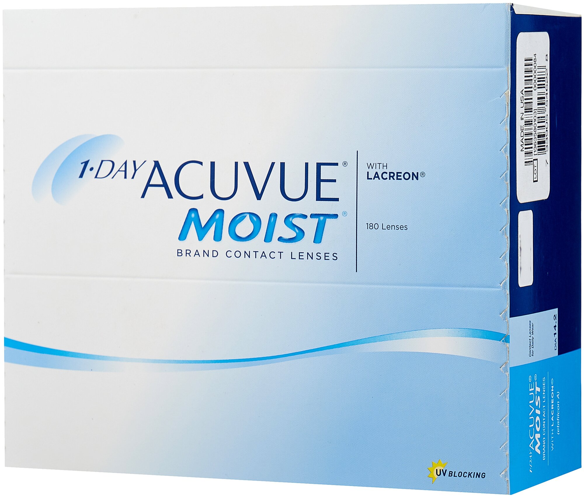 Контактные линзы 1-Day ACUVUE Moist (180 штук) R 9,0 D -11