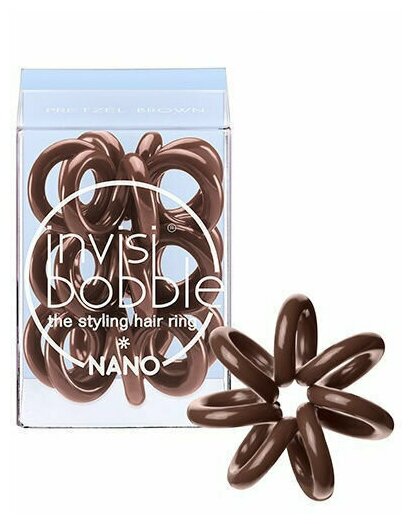 NANO Pretzel Brown резинка для волос Invisibobble