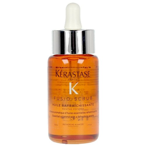 Kerastase Fusio-Scrub Масло Перечной мяты с освежающим ароматом для волос и кожи головы, 50 г, 50 мл, банка