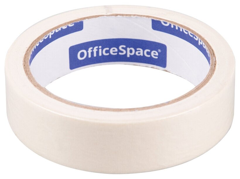 Клейкая лента малярная OfficeSpace, 25мм*25м, ШК (арт. 255782)