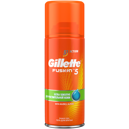 Гель для бритья GILLETTE Fusion Hydra Gel Sensitive Skin для чувствительной кожи, 200мл