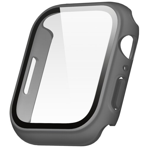 Elago для Apple Watch 40/41 mm чехол Clear Shield case+9H glass Frosted Dark grey