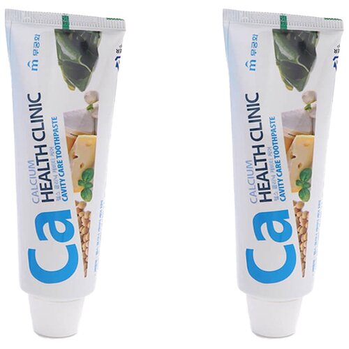 Купить Calcium Health Clinic Зубная паста с кальцием, для профилактики кариеса, 100 гр. 2шт, Mukunghwa