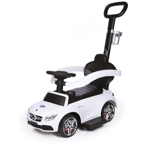 фото Каталка-толокар baby care amg c63 coupe (639 резиновые колеса) белый