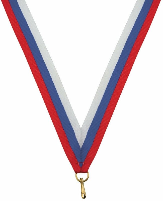 Лента для медалей триколор 24 мм, 1096608