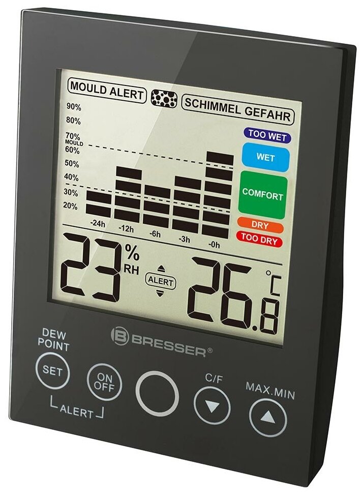 Гигрометр Bresser Mould Alert, черный 73274