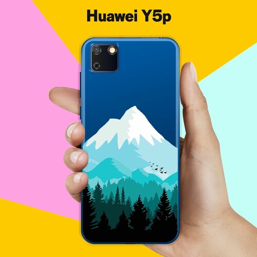 Силиконовый чехол Снежные горы на Huawei Y5p