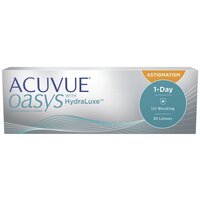 Контактные линзы ACUVUE OASYS 1-Day with HydraLuxe for Astigmatism, 30 шт., R 8,5, D -1,75, CYL: -0,75, AХ: 180, 3 уп.