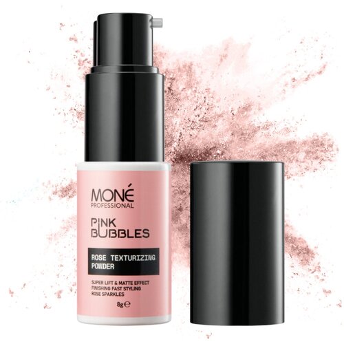 MONE PROFESSIONAL Rose Texturizing Powder Пудра для создания объема волос c эффектом сияния, 8г