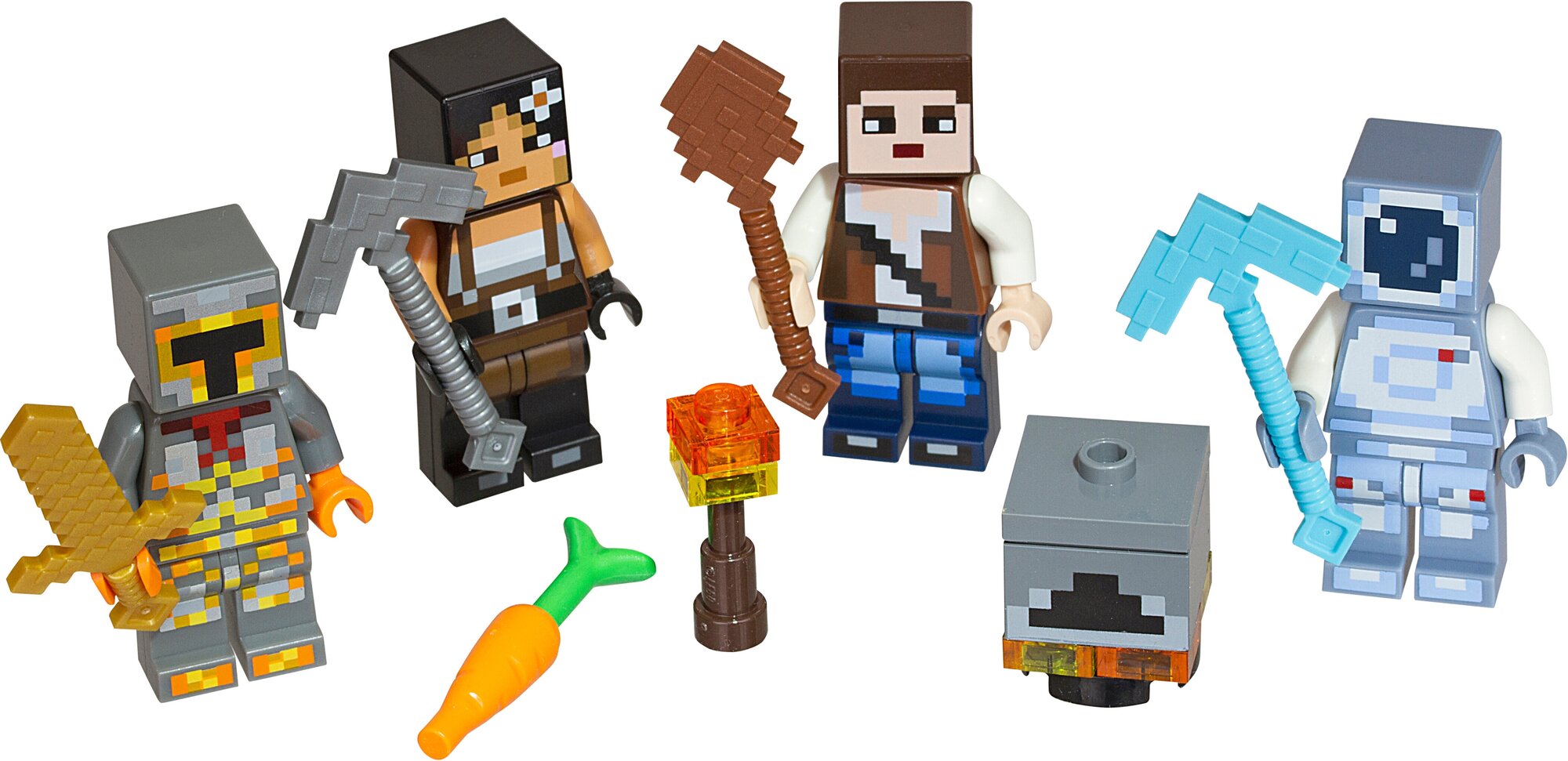 Lego minecraft best sale figurines