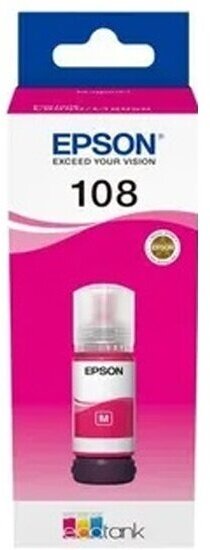 Контейнер Epson C13T09C34A 108 EcoTank Ink пурпурный 70ml (L8050/L18050)