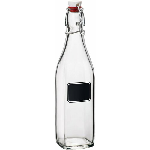 Бутылка с крышкой Bormioli Rocco Лаванья 520мл, 66х66х253мм, стекло, прозрачный