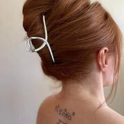 Крабик для волос металлический заколка женская