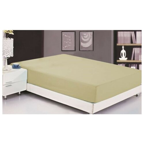 фото Простынь на резинке valtery prc-r-43 / 200 х 200 см / сатин