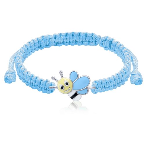 фото Uma & umi детский серебряный браслет плетеный веселая пчелка umi fly 419565502604, 0.84 г