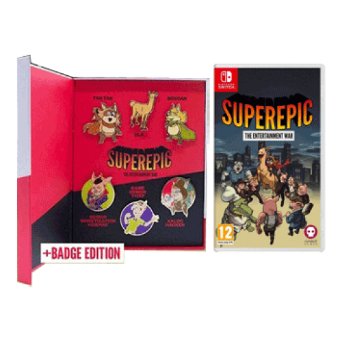 SuperEpic: The Entertainment War Badge Edition (Switch) английский язык игра для nintendo switch superepic the entertainment war