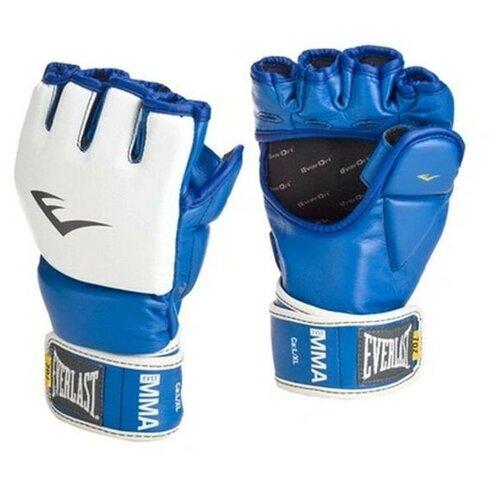 фото Перчатки тренировочные everlast mma grappling lxl синие