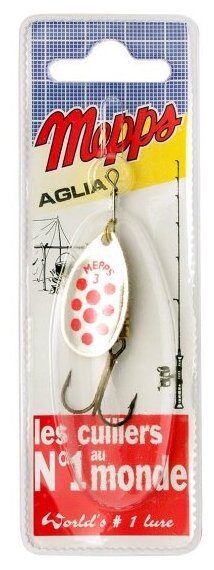 Блесна вертушка Mepps Aglia PTS Rouges AG №3 , 6,5г