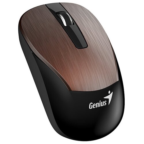 Мышь беспроводная Genius ECO-8015 золотой металлик (Gold), 2.4GHz, BlueEye 800-1600 dpi, аккумулятор NiMH new package