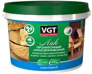 Лак пропиточный с антисептиком для дерева и камня VGT, акриловый, 9 кг, вишня