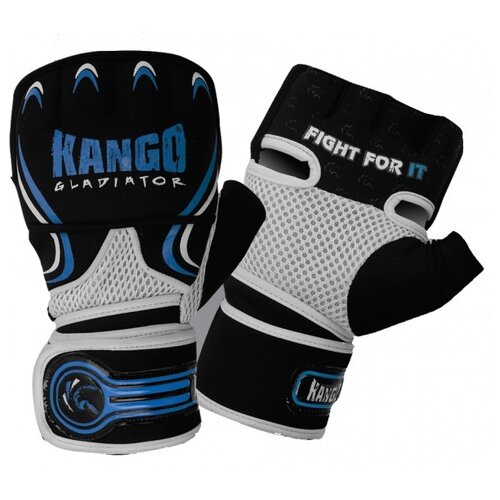фото Перчатки мма kango kma-225 black/blue m