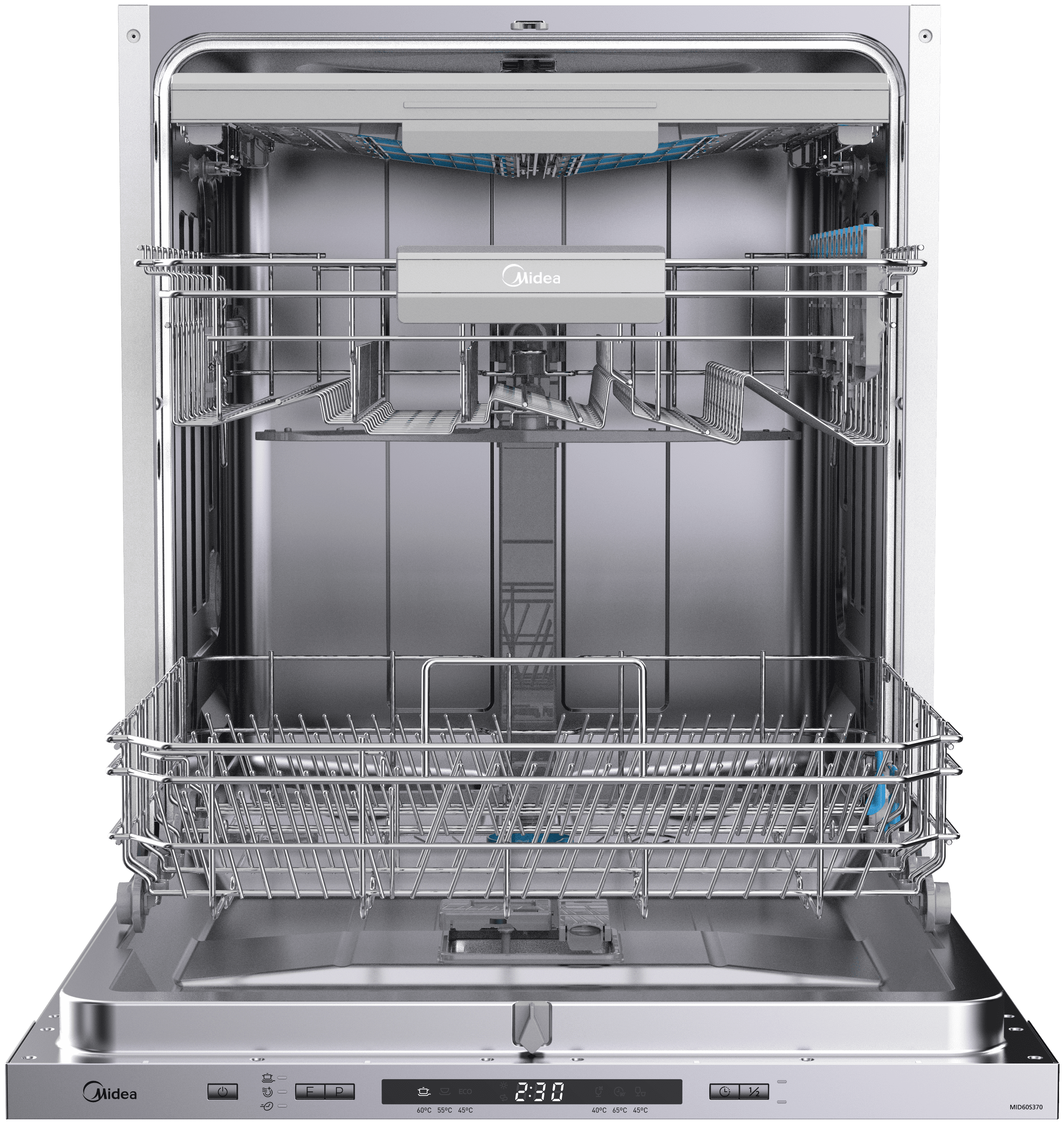 Встраиваемая посудомоечная машина Midea MID60S370, серебристый - фотография № 2
