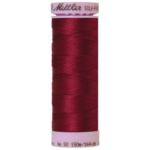 Нить для машинного квилтинга SILK-FINISH COTTON 50, 150 м 100% хлопок 0869 Pomegranate ( 9105-0869 ) нить для машинного квилтинга silk finish cotton 50 150 м 100% хлопок 0326 baquette 9105 0326