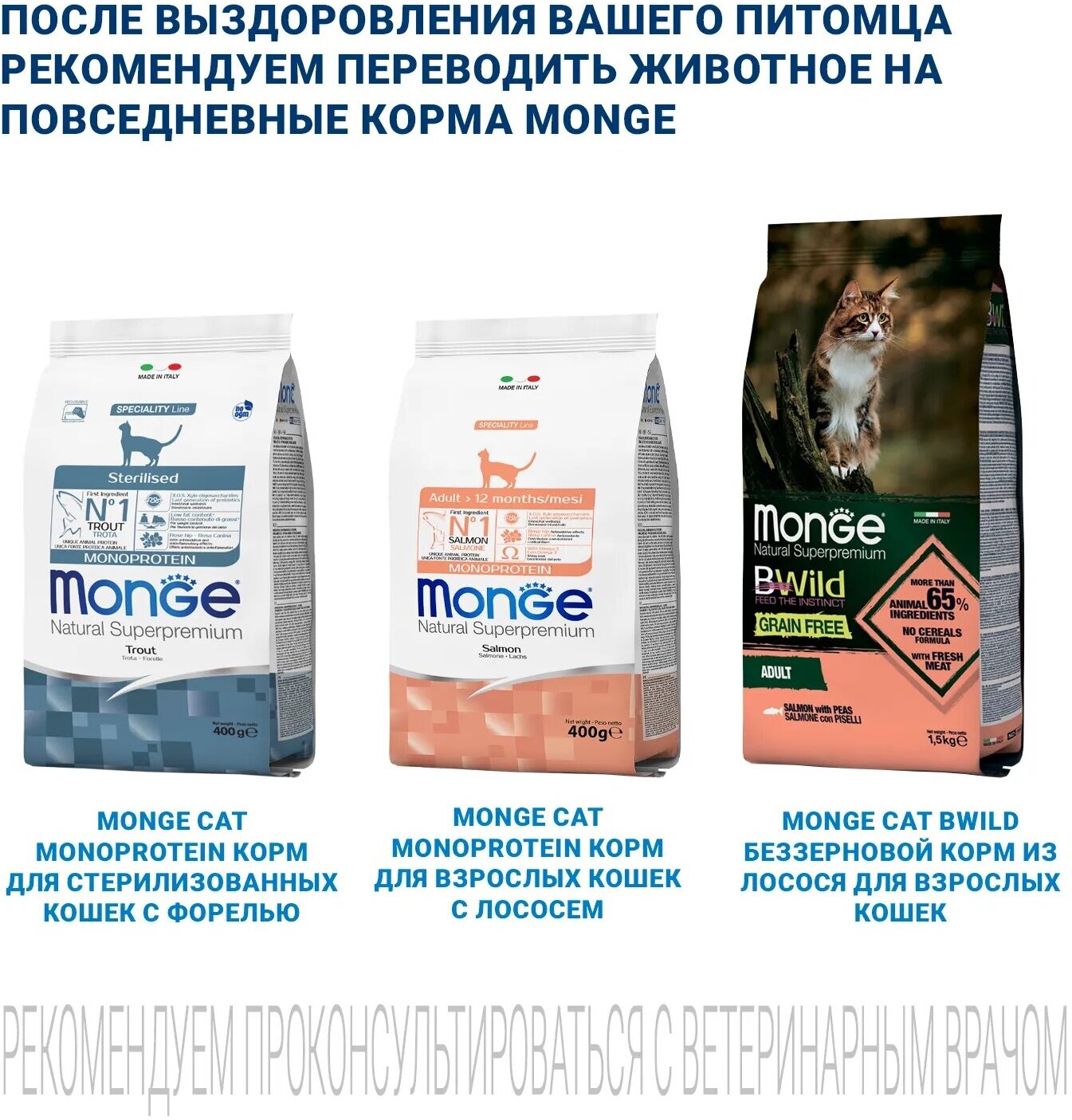 Monge VetSolution Cat Dermatosis корм сухой для кошек 1,5 кг - фото №9