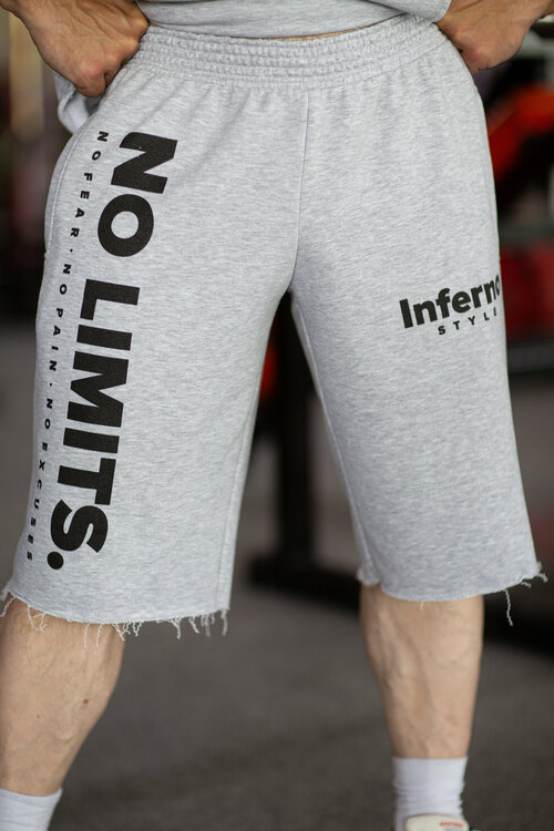 Шорты  Inferno Style, размер L, серый