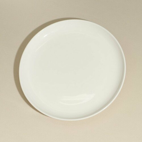 Тарелка «Универсальный», d=21 см, белая, фарфор