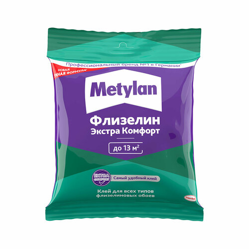 клей для флизелиновых обоев metylan экстра комфорт 300 гр Клей для флизелиновых обоев Metylan Флизелин Экстра Комфорт 3000298, 90 г