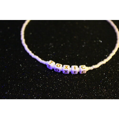 Чокер, акрил, длина 38 см, white