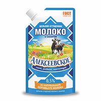 Молоко цельное сгущённое Алексеевское с сахаром 8,5%