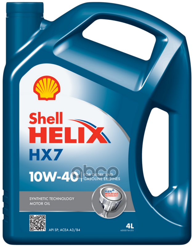 Shell Shell 10W40 (4L) Helix Hx7_масло Моторное! Полусинтapi Sp, Acea A3/B4, Mb 229.3, Vw 502.00/505.00