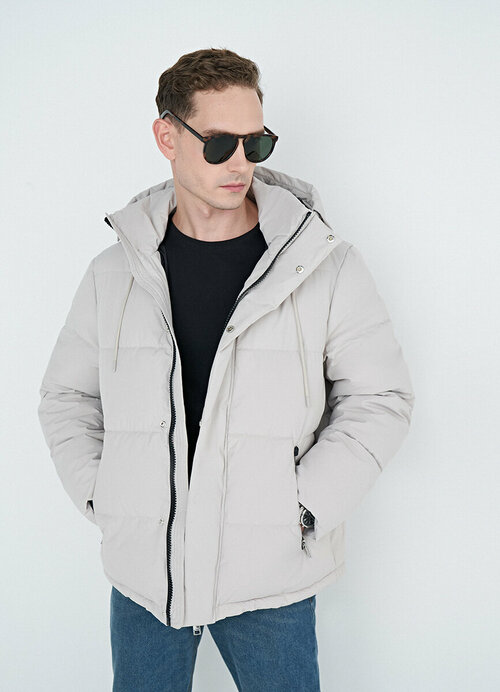 Куртка OSTIN MJ657EO02-90, размер 48, серый