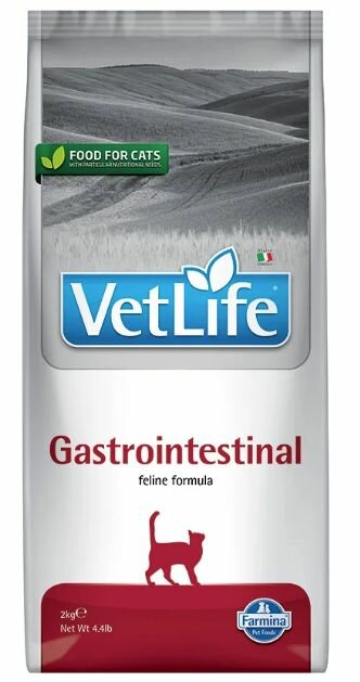 Сухой корм для кошек Farmina Vet Life Cat Gastrointestinal кошек при заболеваниях желудочно-кишечного тракта - 2 кг