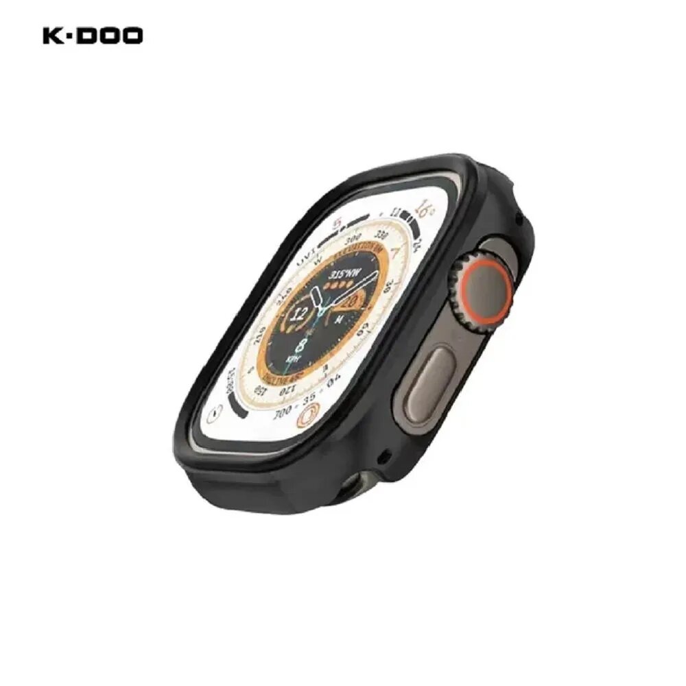 фото Чехол-бампер для Apple Watch 45мм (7,8,9 серия) KZDOO / K-DOO Defender алюминиевый, черный