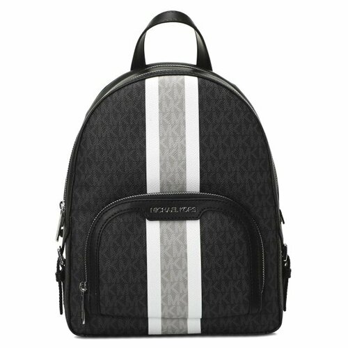 рюкзак michael kors модель jaycee черный в монограмму с двумя отделениями michael kors large womens travel school backpack Рюкзак MICHAEL KORS, черный
