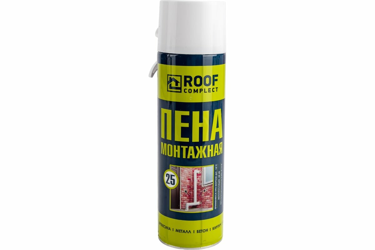 Пена монтажная бытовая Roof Complect 25 650 мл/350 г 00000431636