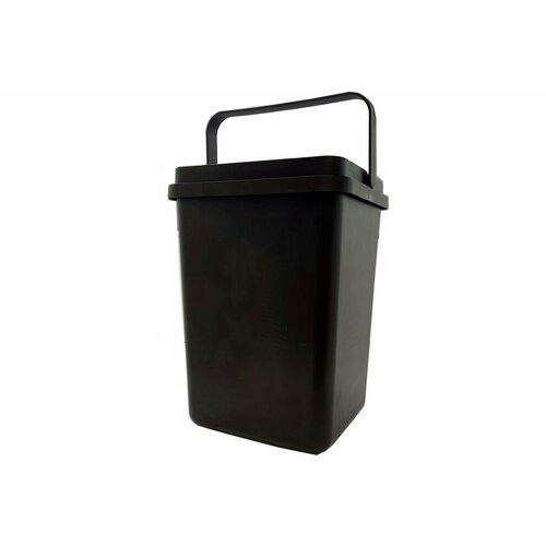 Осколпласт Ведро прямоугольное с ручкой 11 л. черное. 1589580