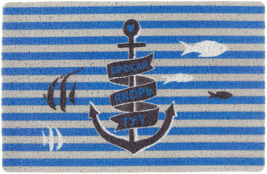 Коврик "Spongy" 40х60 см Якорь, SUNSTEP
