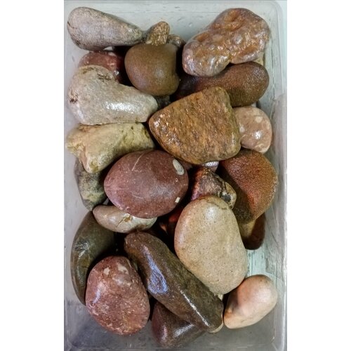 Камень для декора и аквариума, галька речная 