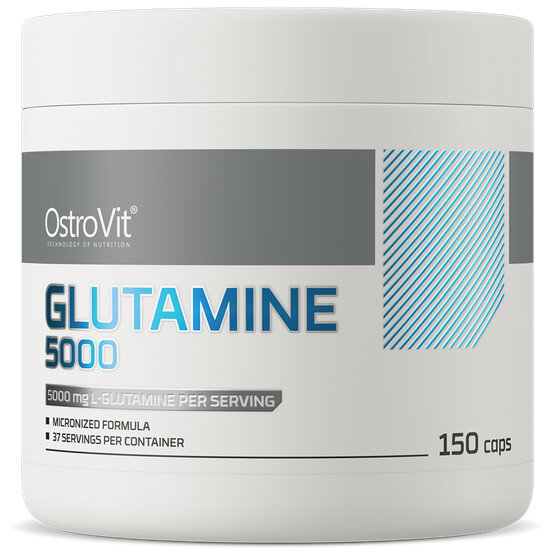 Биологически активная добавка OstroVit Glutamine, аминокислота L-глутамин, 5000mg, 150 штук