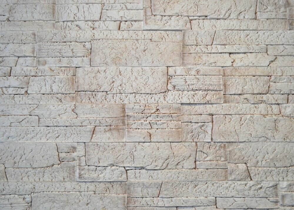 Искусственный Камень Русский Камень Сланец Классический Латте Артикул 02.07 Ш37хВ9.3 см 1м2.