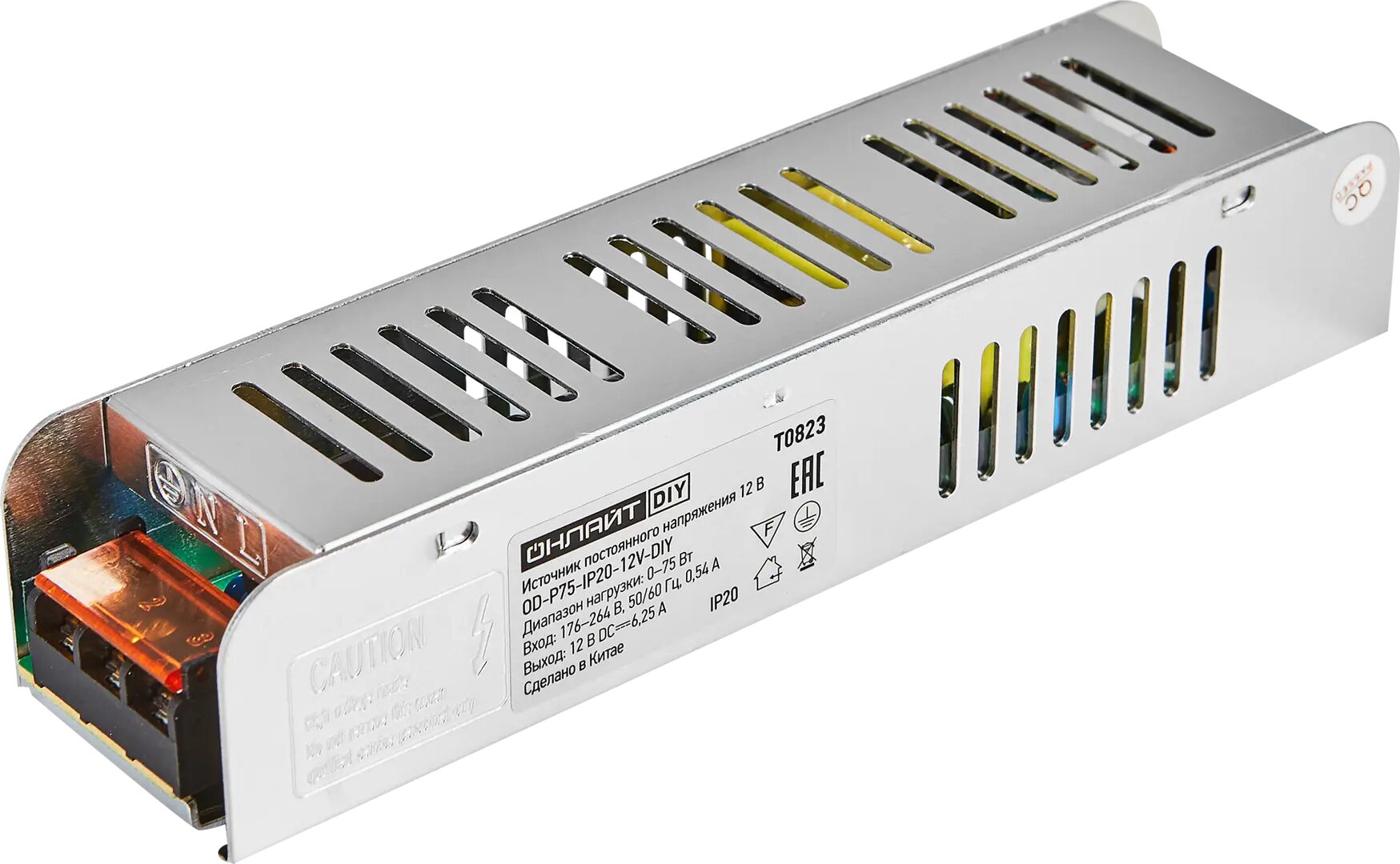Блок питания Онлайт 90386 OD-P75-IP20-12V 12 В 75 Вт IP20