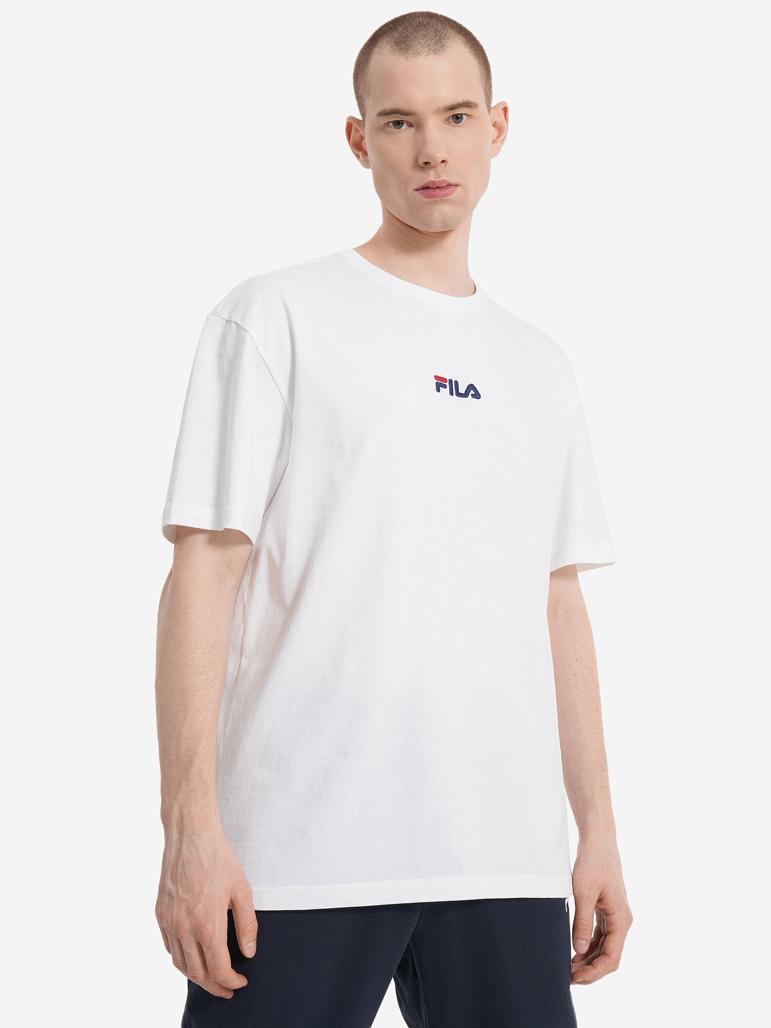 Футболка Fila Men's Essentials SS T-shirt, размер 48-50, белый — фото 1