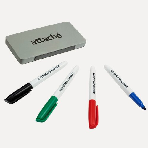 Изображение товара Набор принадлежностей для магнитно-маркерных досок Attache (5 предметов в наборе)