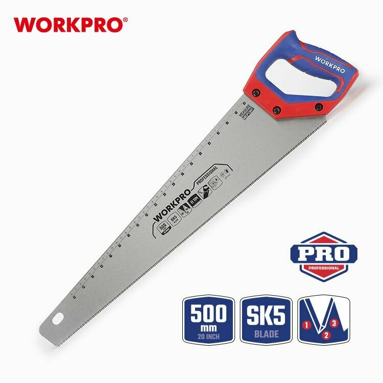 Ножовка по дереву 500мм WORKPRO