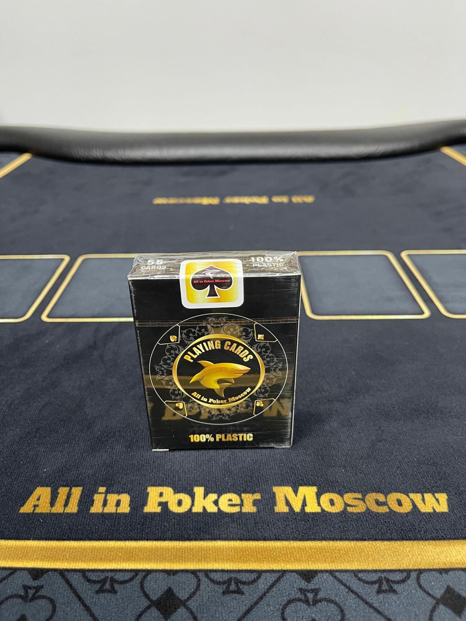 Карты игральные пластиковые All in Poker Moscow модель 2 - 1 колода Красная